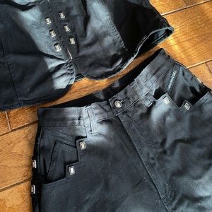 Vintage Western Ethics Jeans and Vest Set